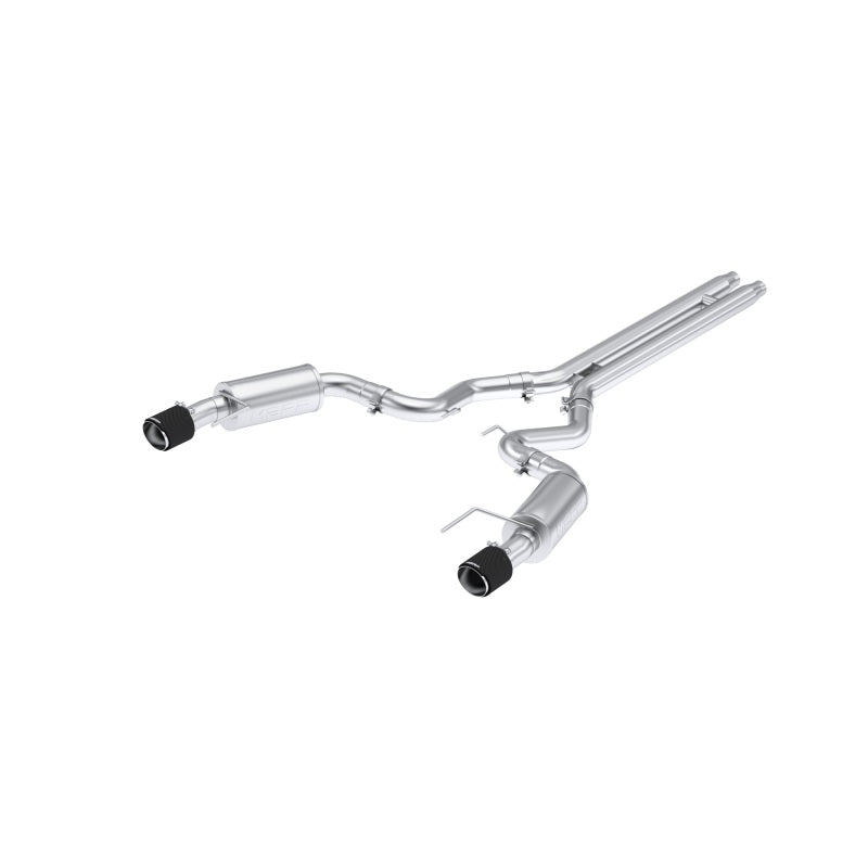MBRP 2024 Ford Mustang GT S650, 5.0L 3inCat-Back Dual Split Rear with Carbon Fiber Tips (Street) MBRP Catback