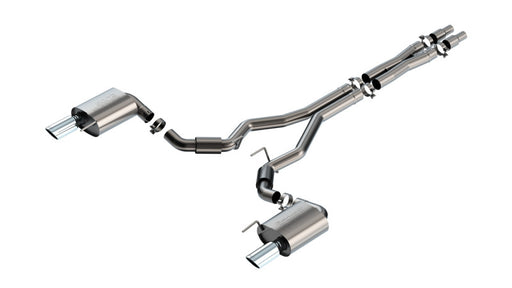 Borla 2024 Ford Mustang GT 5.0L V8 w/o Active Exhaust S-Type Cat-Back Exhaust System Borla Catback