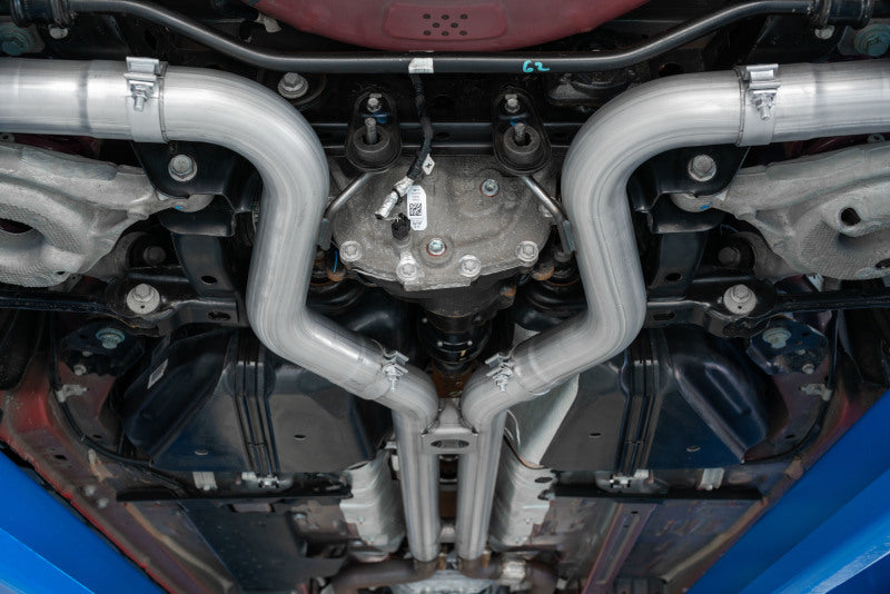 MBRP 18-19 Ford Mustang GT 5.0 3in Dual Split Rear AL Cat Back w/ Quad 4.0in Dual Wall Tips MBRP Catback