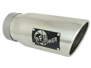 aFe MACH Force-Xp Universal Exhaust Tip 4 IN Inlet x 5 IN Outlet x 12 IN L- Polished Tip aFe Tips
