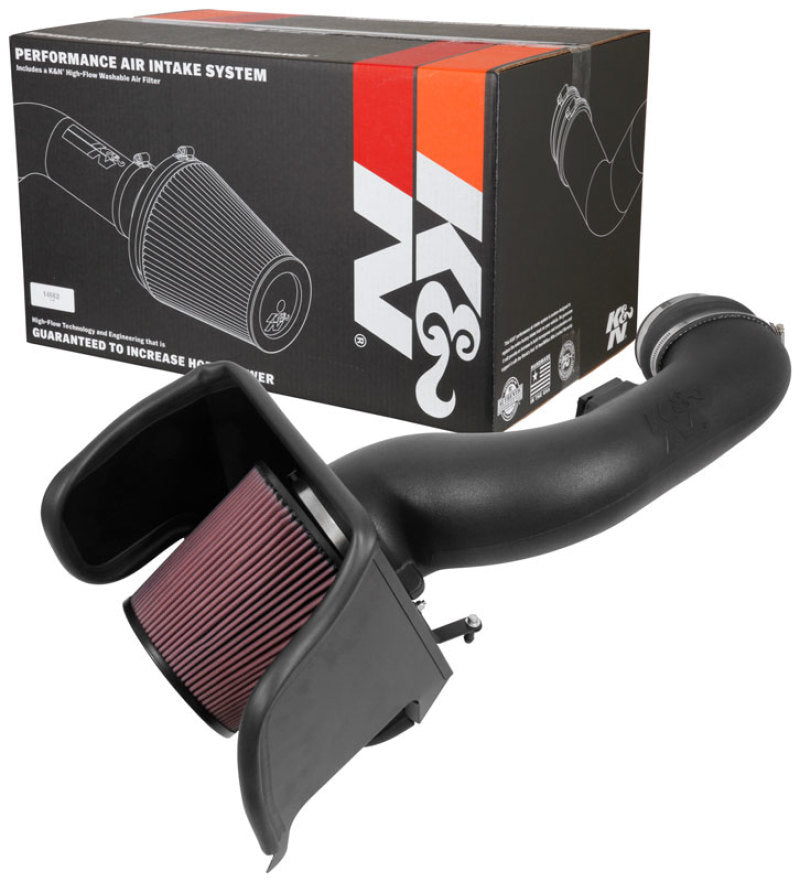 K&N 17-19 Ford F Super Duty V8 6.7L DSL Performance Air Intake System K&N Engineering Cold Air Intakes
