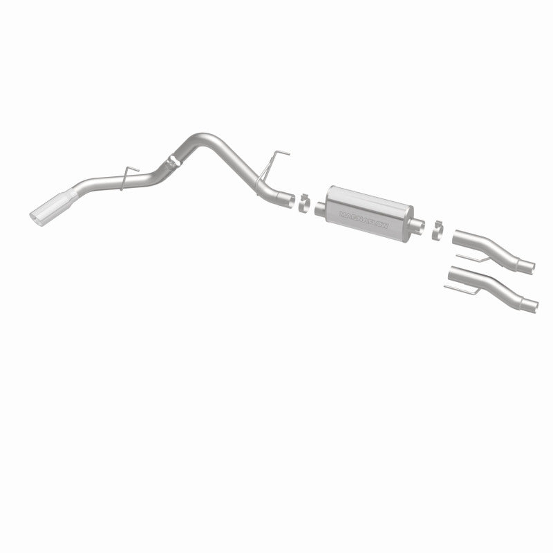 MagnaFlow 11 Ford F-150 3.7L/5.0L/6.2L SS Catback Exhaust Single Rear Side Exit w/ 4in SS Tips Magnaflow Catback