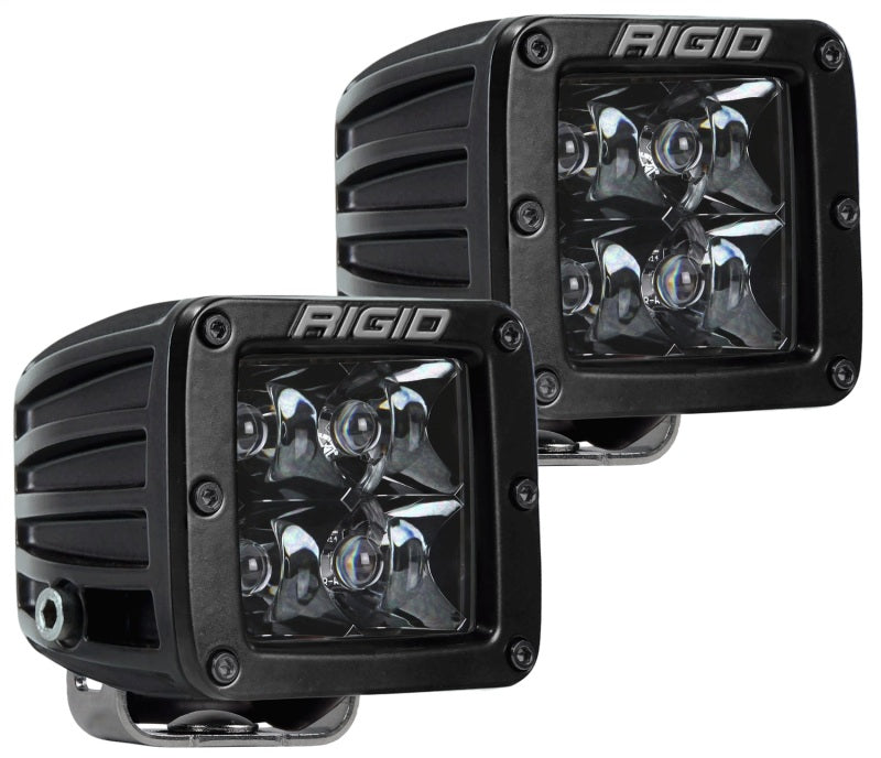 Rigid Industries D-Series Midnight Edition - Spot - Set of 2 Rigid Industries Light Bars & Cubes