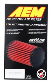 AEM 2.75 in Dryflow Air Filter with 9 in Element AEM Induction Air Filters - Universal Fit