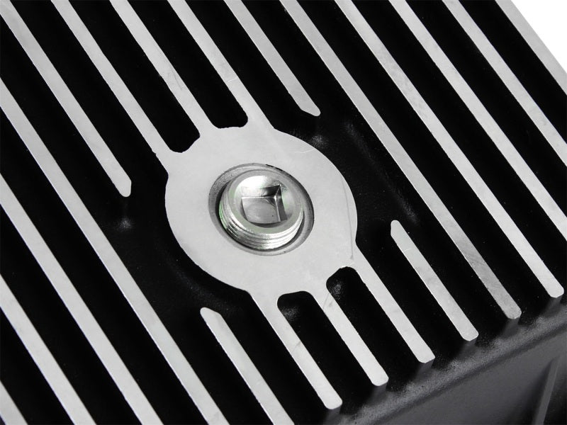 aFe Transmission Pan (Black); Ford Trucks 94-08 AODE aFe Diff Covers