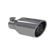 MBRP Universal Tip 4.5 O.D. Angle Rolled End 2.5 Inlet 11in Length - T304 MBRP Steel Tubing