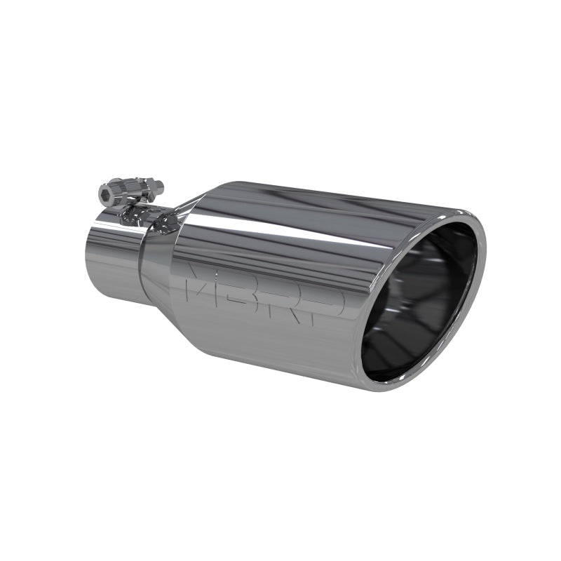 MBRP Universal Tip 4.5 O.D. Angle Rolled End 2.5 Inlet 11in Length - T304 MBRP Steel Tubing