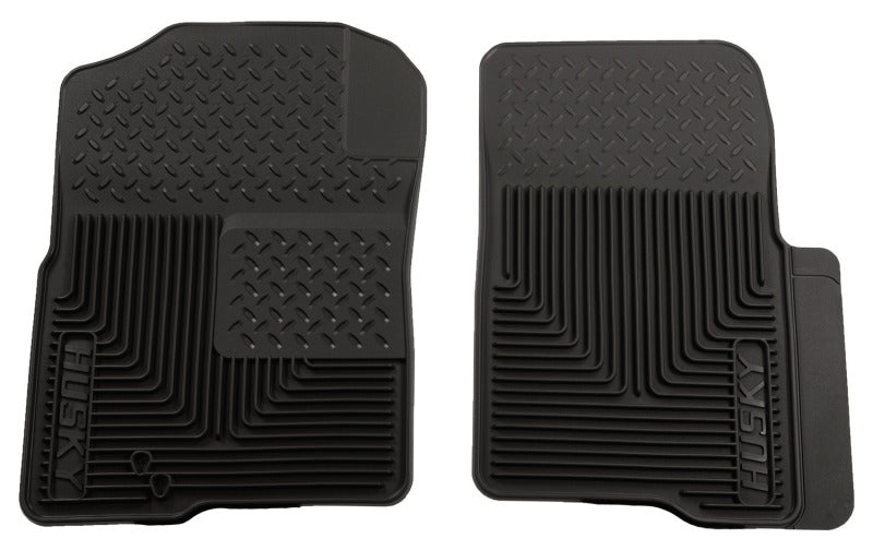 Husky Liners 04-09 Ford F-150 Custom Fit Heavy Duty Black Front Floor Mats Husky Liners Floor Mats - Rubber