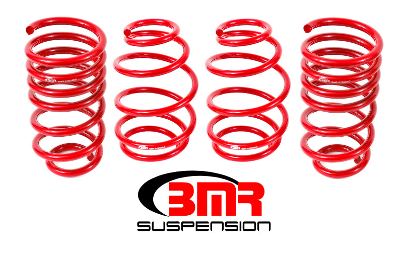BMR 10-15 5th Gen Camaro V8 Lowering Spring Kit (Set Of 4) - Red BMR Suspension Lowering Springs