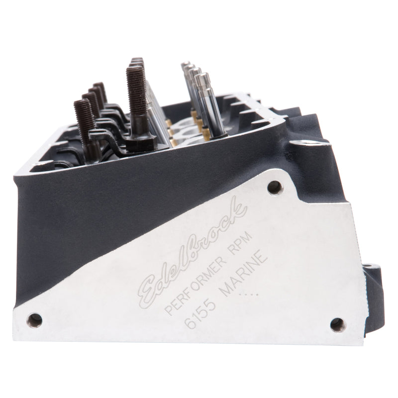 Edelbrock Single Marine BBC Rect Port Head w/ Valves Edelbrock Heads