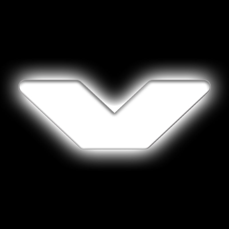 ORACLE Lighting Universal Illuminated LED Letter Badges - Matte Wht Surface Finish - V ORACLE Lighting Light Accessories and Wiring