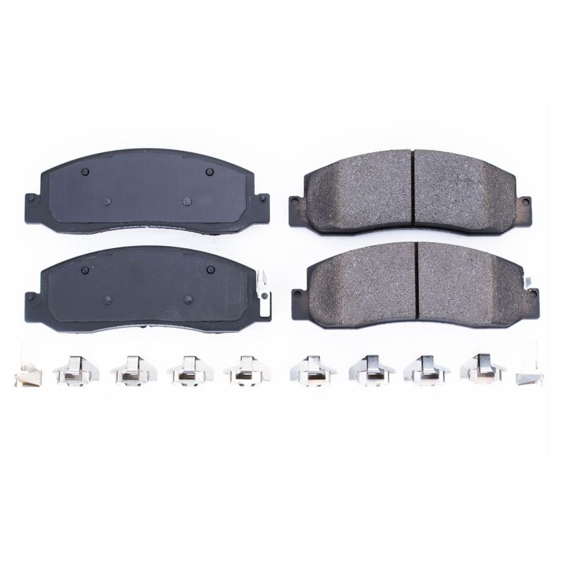 Power Stop 08-11 Ford F-250 Super Duty Front Z17 Evolution Ceramic Brake Pads w/Hardware PowerStop Brake Pads - OE