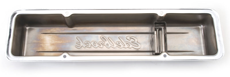 Edelbrock Valve Cover Signature Series Chevrolet 1959-1986 262-400 CI V8 Low Chrome Edelbrock Valve Covers