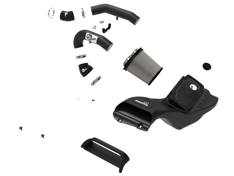 aFe 21-22 Ford F-150 Raptor V6-3.5L(tt) Momentum XP Cold Air Intake System Blk w/ Pro Dry S Filter aFe Cold Air Intakes