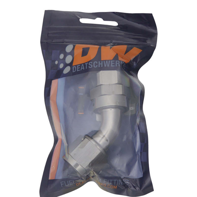 DeatschWerks 10AN Female Swivel 45-Degree Hose End PTFE (Incl. 1 Olive Insert) DeatschWerks Fittings