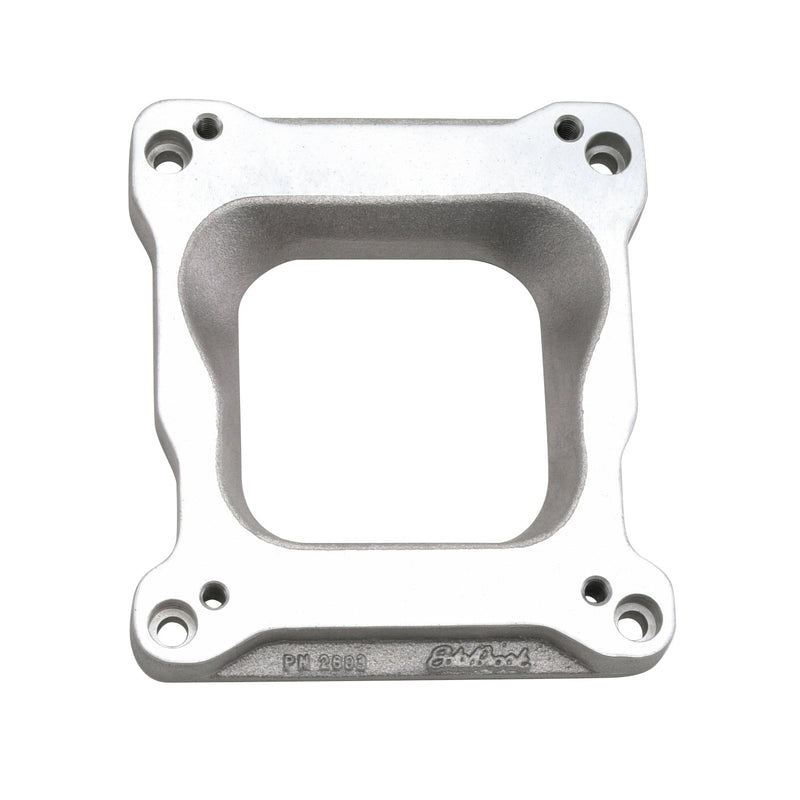 Competition Carb Adapter #2693 QuadraJet to Rear Sq.-Bore, Single-Plane .75 in
