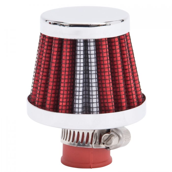 Conical Valve Cover Breather with 9mm Inlet in Red Element EDELBROCK Autoparts