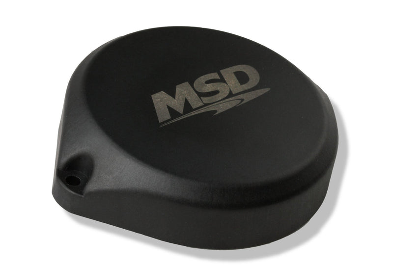 COP Blank Cap For MSD Dual Sync Distributors, Black MSD Autoparts