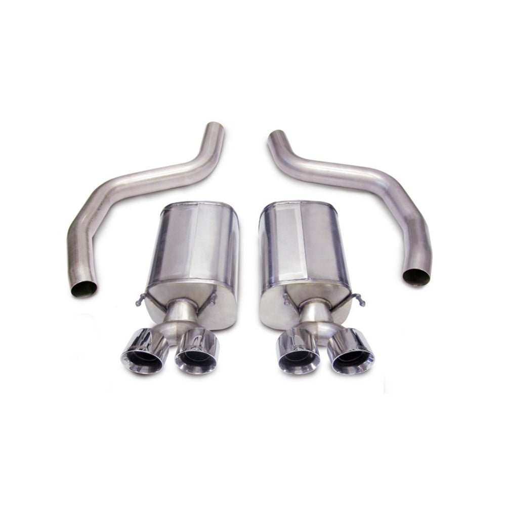 Corsa 06-13 Chevrolet Corvette C6 Z06 7.0L V8 Polished Sport Axle-Back Exhaust 14164 S-CORSA EXHAUST