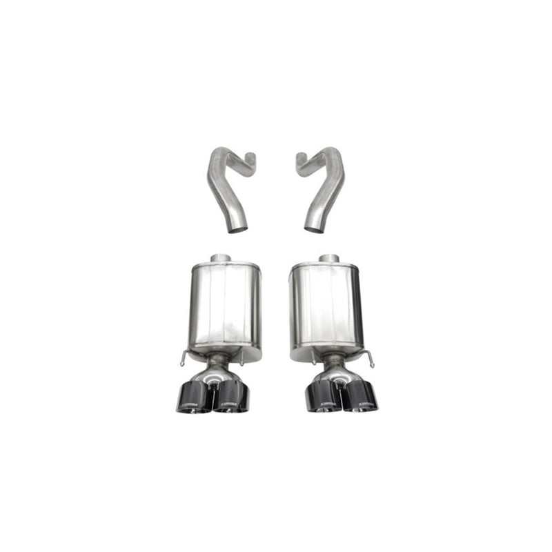 Corsa 06-13 Chevy Corvette C6 Z06 7.0L / 09-13 ZR1 6.2L Black PVD AxleBack Exhaust w/4.5in Twin Tips 21077BLK S-CORSA EXHAUST
