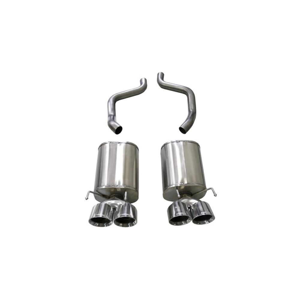 Corsa 09-13 Chevrolet Corvette (C6) 6.2L Polished Sport Axle-Back Exhaust w/4.5in Tips 21011 S-CORSA EXHAUST
