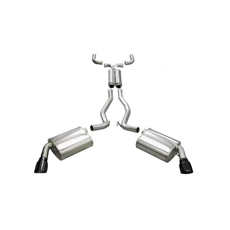 Corsa Black Xtreme Cat-Back 6.2L V8 for 10-15 Corsa, SS, Manual, 3in, 14968BLK S-CORSA EXHAUST