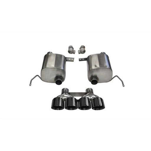 Corsa 2014 Corvette C7 Coupe 6.2L V8 AT/MT 2.75in Valve-Back Dual Rear Exit Black Sport Exhaust 14764BLK - DSP PERFORMANCE MOTORSPORTS