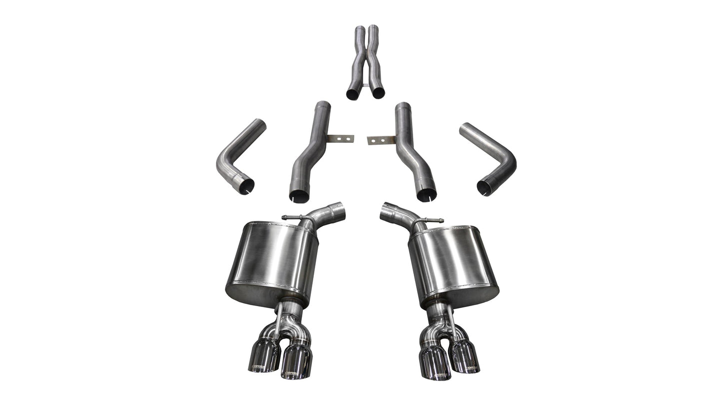 Corsa 2015-2023 Dodge Challenger Exhaust | Xtreme / 2.75 in Cat-Back 3.5 in Tips | 6.4L, 6.2L (14989) CHALLENGER Autoparts