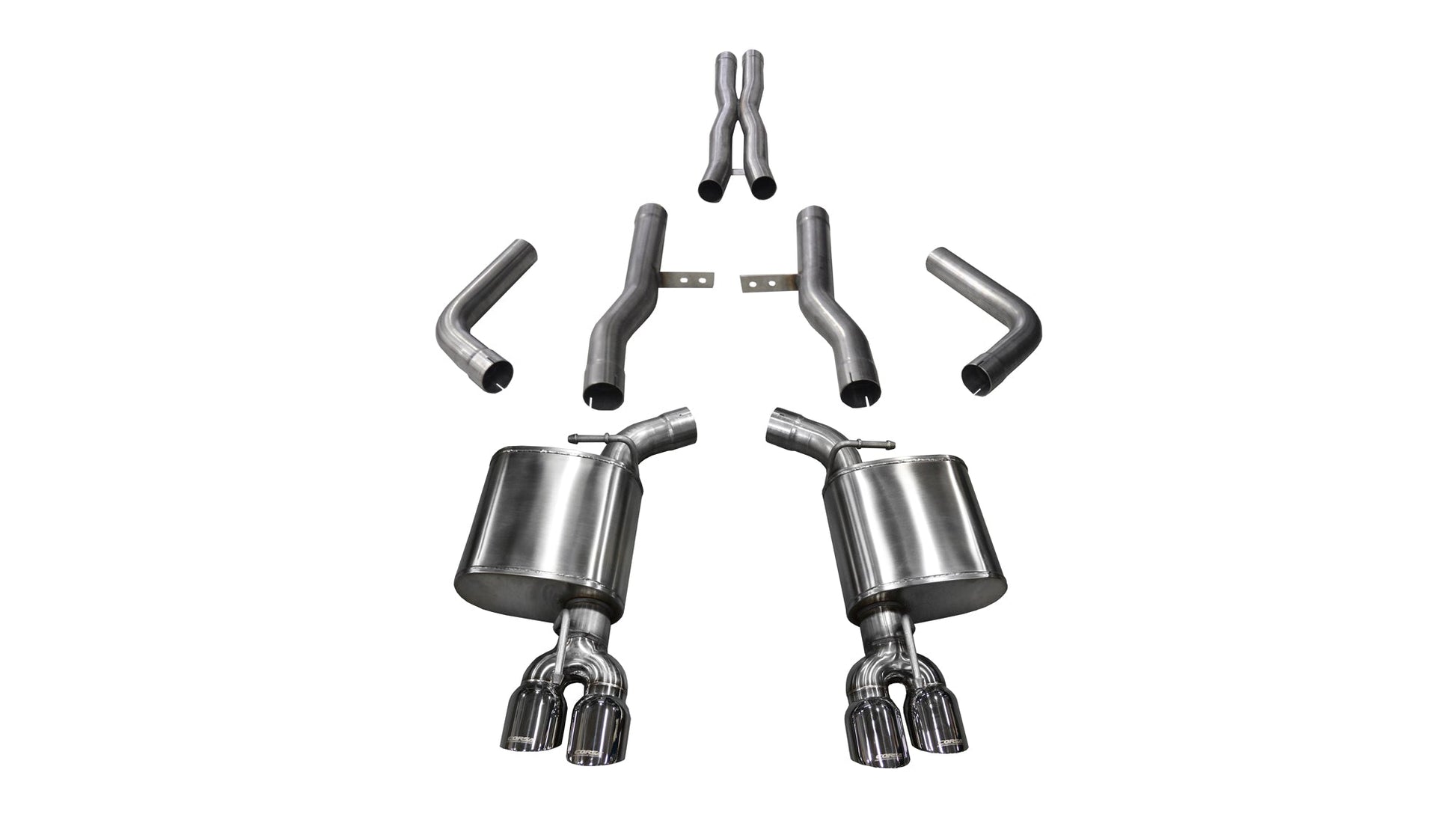 Corsa 2015-2023 Dodge Challenger Exhaust | Xtreme / 2.75 in Cat-Back 3.5 in Tips | 6.4L, 6.2L (14989)