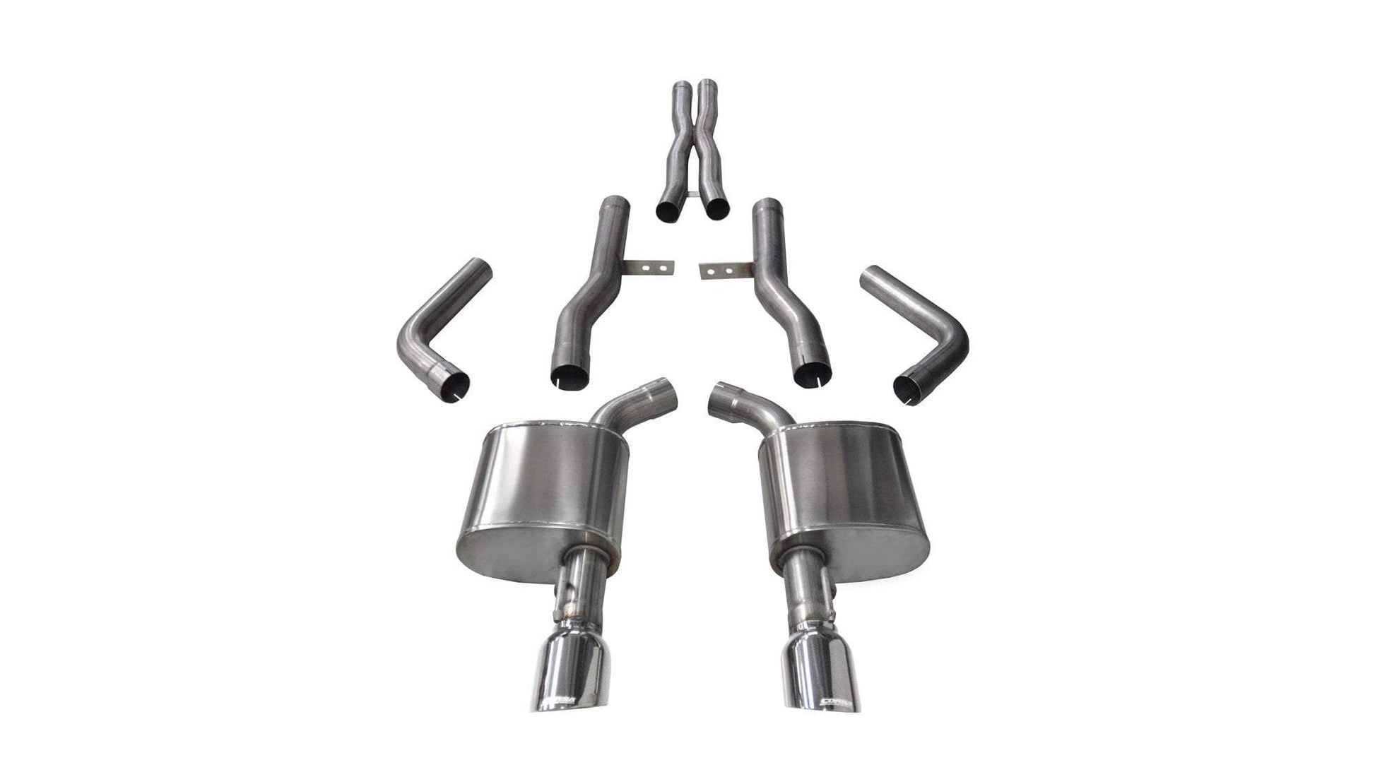 Corsa 2015-2023 Dodge Charger SRT/Scat Pack/R/T 6.4L Polished Xtreme Cat-Back Exhaust (14996)