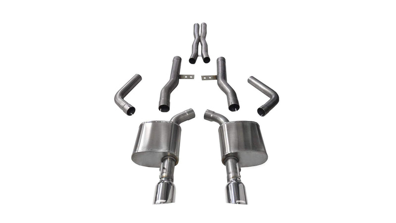 Corsa 2015-2023 Dodge Charger SRT/Scat Pack/R/T 6.4L Polished Xtreme Cat-Back Exhaust (14996) CHARGER Autoparts