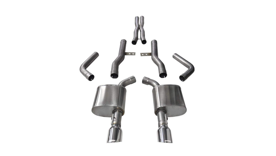 Corsa 2015-2023 Dodge Charger SRT/Scat Pack/R/T 6.4L Polished Xtreme Cat-Back Exhaust (14996)