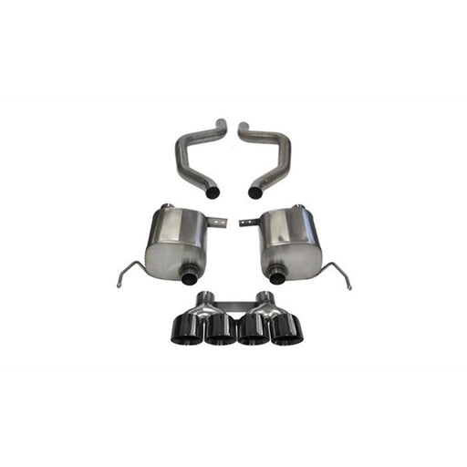 Corsa 2015 Chevy Corvette Z06 2.75in Axle Back Exhaust Black Dual Rear Exit Quad 4.5in Tip (Sport) 14768BLK S-CORSA EXHAUST