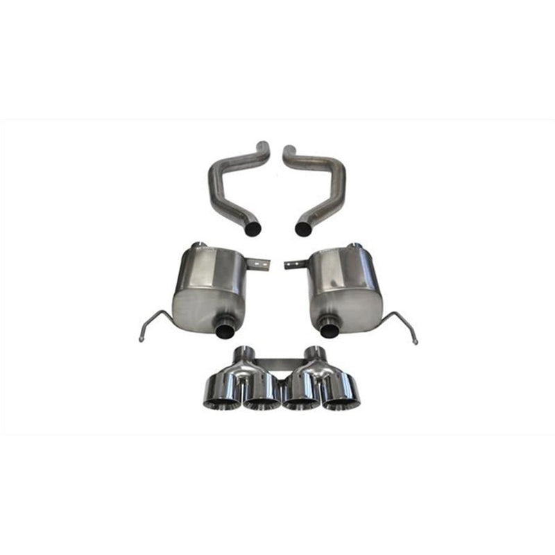 Corsa 2015 Corvette Z06 2.75in Axle Back Exhaust Polished Dual Rear Exit Quad 4.5in Tip (Sport) 14768 S-CORSA EXHAUST