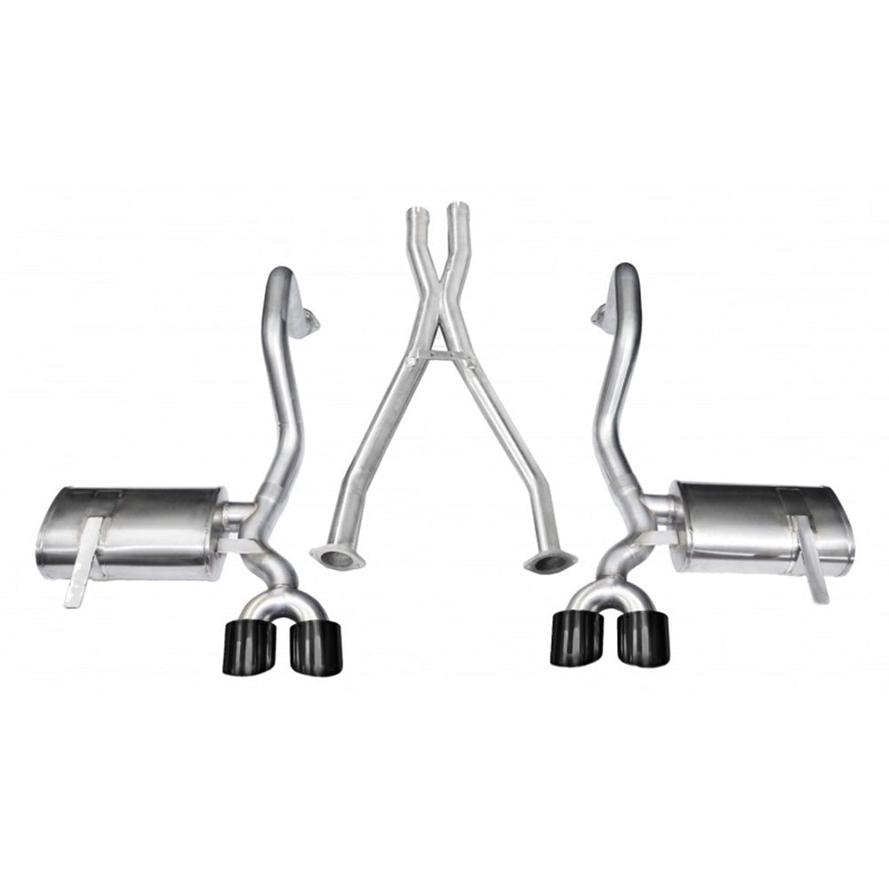 Corsa 97-04 Chevrolet Corvette C5 Z06 5.7L V8 Black Xtreme Cat-Back + XO Exhaust 14962BLK CAT-BACK