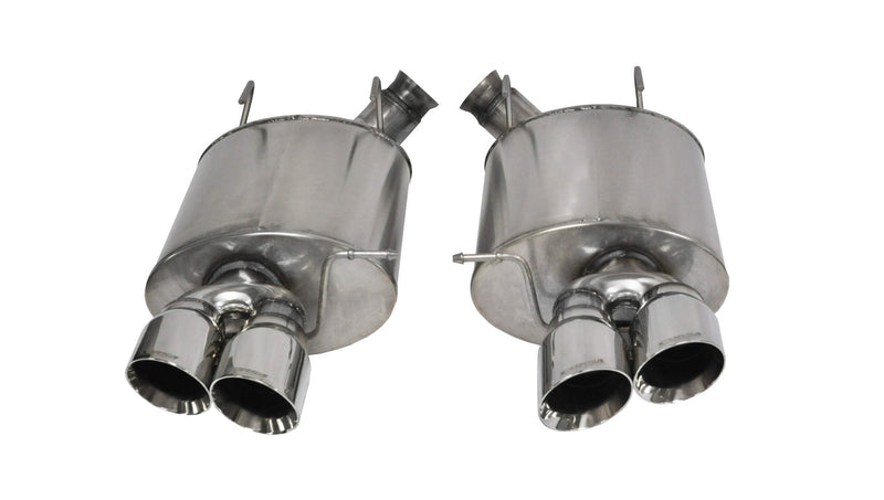 Corsa Sport / 3.0 in Axle-Back 4.0 in Twin Tips | 2013-2014 Ford Mustang GT500 (14321) Corsa Autoparts