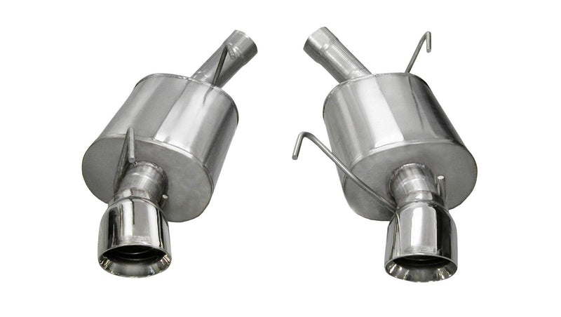 Corsa Xtreme, Sport / 2.5 in Axle-Back 4.0 in Single Tips | 2005-2010 Ford Mustang GT, GT500 (14314, 14311) Corsa Autoparts
