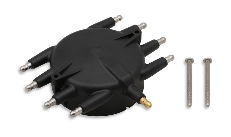 Crab Style Distributor Cap, Black MSD Autoparts