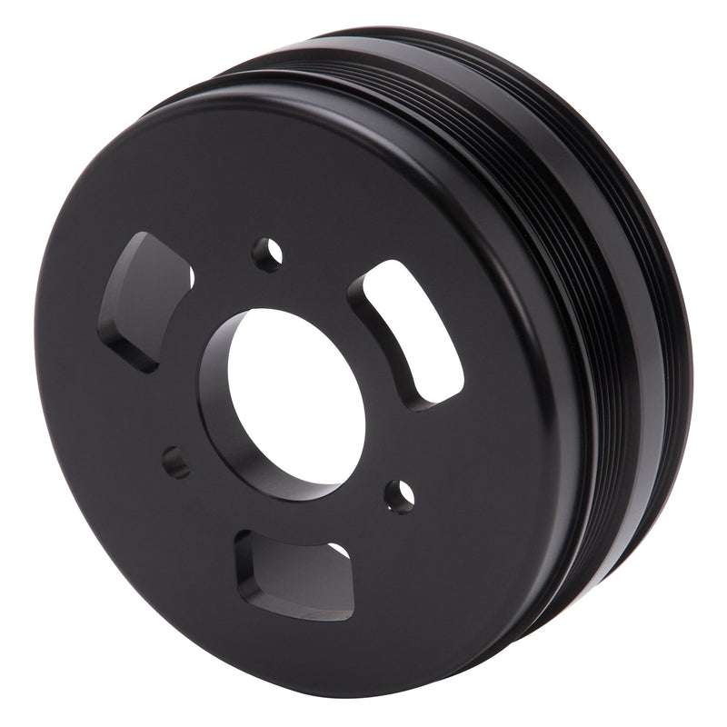 Crankshaft Drive Pulley Adapter with Corvette Belt Offset (Enforcer LS Kits) EDELBROCK Autoparts