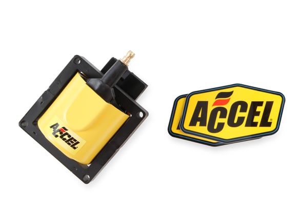 ACCEL Ignition Coil - SuperCoil - 1984-1998 Ford EEC-IV - Yellow - Individual 140012