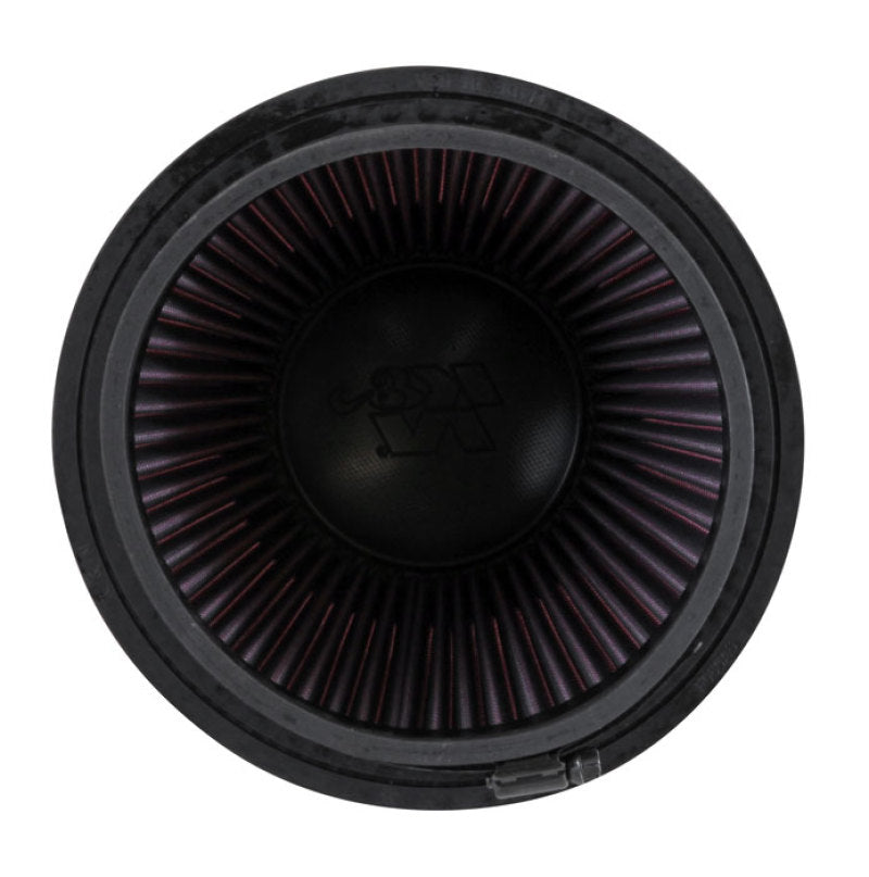 K&N Filter Universal Air Filter Carbon Fiber Top With 6in Flange x 7.5in Base x 6in H K&N Engineering Air Filters - Universal Fit