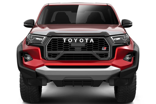 Husky Liners 20-26 Toyota Hilux Aeroskin Hood Protector - Chrome Husky Liners Hood Deflectors