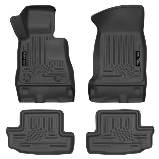 Husky Liners 16-17 Chevy Camaro WeatherBeater Front and Second Row Black Floor Liners Husky Liners Floor Mats - Rubber