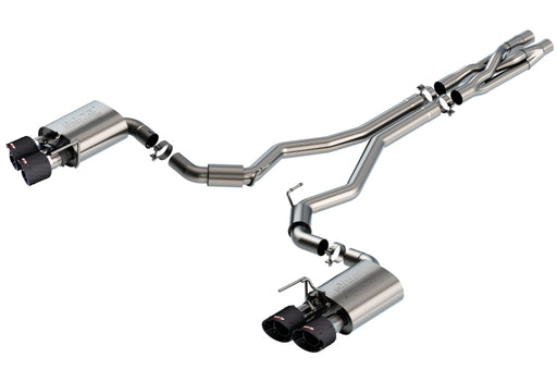 Borla 2020 Ford GT500 5.2L AT 3in ATAK CatBack Exhaust w/ Carbon Fiber Tips Borla Catback