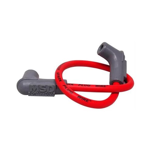 Coil Wire, Super Conductor 8.5mm HEI 90 Deg 18in Red 84059 MSD Autoparts