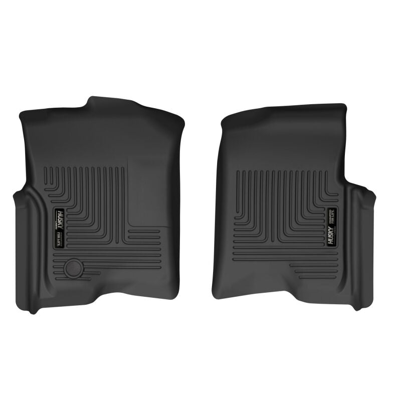 Husky Liners 04-08 Ford F-150 SuperCrew Cab X-act Contour Front Floor Liner (Black) Husky Liners Floor Mats - Rubber