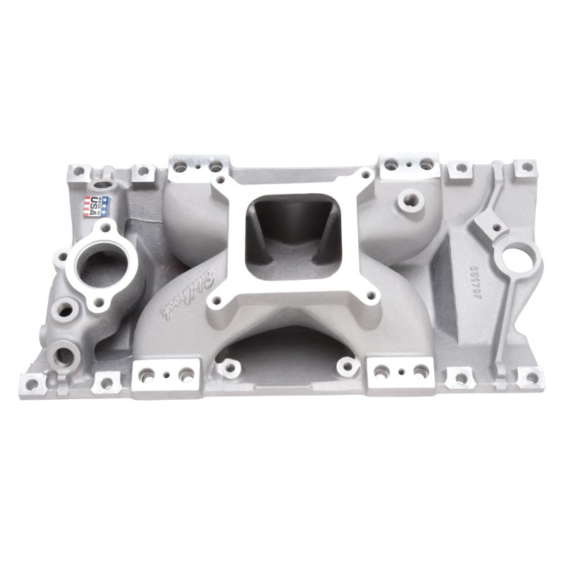 Edelbrock Manifold SBC Victor E-Tec EFI Satin Edelbrock Intake Manifolds