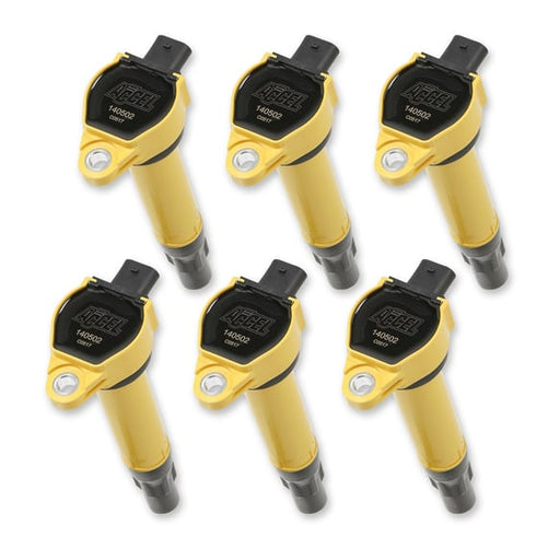 Ignition Coil - SuperCoil - 2006-2011 Mopar - 2.7/3.5/4.0L - Yellow - 6-Pack 140502-6 ACCEL Autoparts