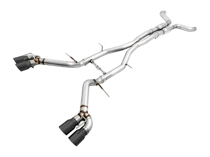 AWE Tuning 16-19 Chevy Camaro SS Resonated Cat-Back Exhaust -Track Edition (Quad Diamond Black Tips) AWE Tuning Catback