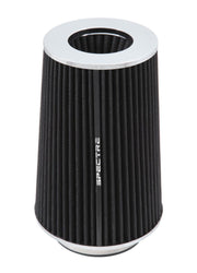 Spectre Adjustable Conical Air Filter 9-1/2in. Tall (Fits 3in. / 3-1/2in. / 4in. Tubes) - Black Spectre Air Filters - Universal Fit